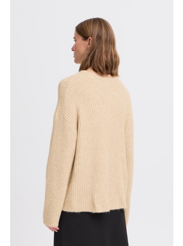 b. young BYOMEA V-NECK JUMPER - KNIT A-shape in Humus Melange