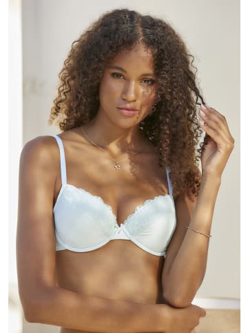 PETITE FLEUR Push-up-BH in mint+pfirsich+creme