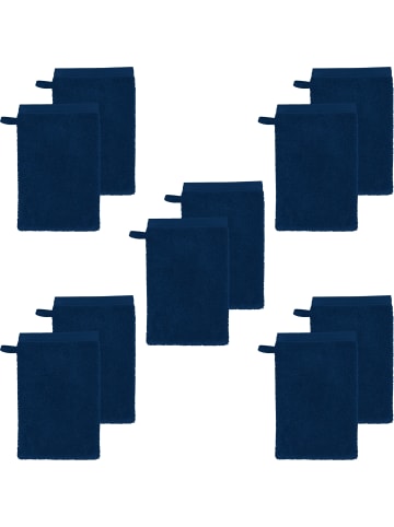 Erwin Müller Frottier Waschhandschuh 10er-Pack Heidenheim in marine