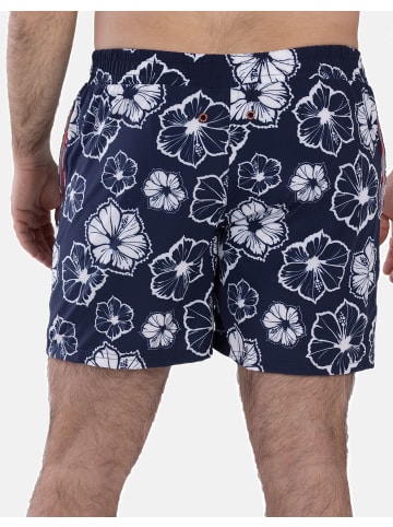 Frozen Cape Badeshorts RIBEIRA in Dark Blue Printed
