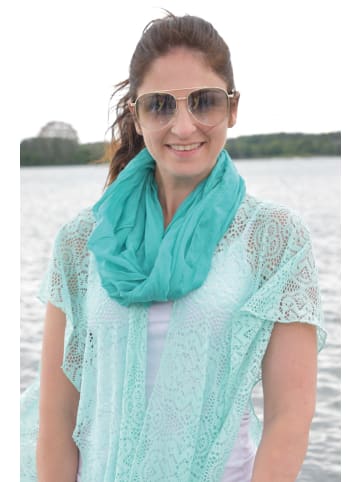 styleBREAKER Seidiger unifarbener Loop in Blau