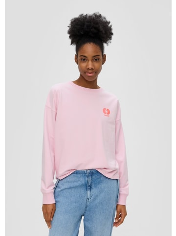 QS Sweatshirt langarm in Pink