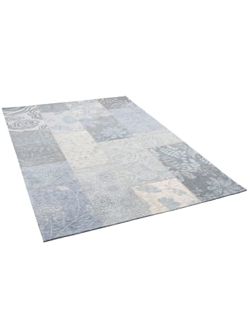 Pergamon Luxus Vintage Designerteppich Patchwork in Grijs