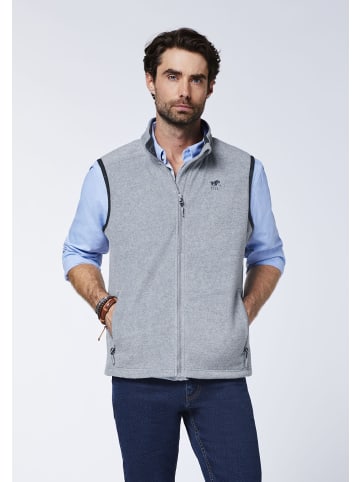 Polo Sylt Fleece-Weste in Grau