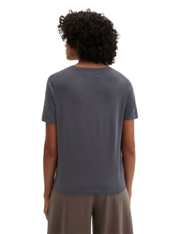 Marc O'Polo Kurzarm-Pullover regular in Blue Graphite
