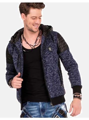 Cipo & Baxx Strickjacke in DUNKELBLAU