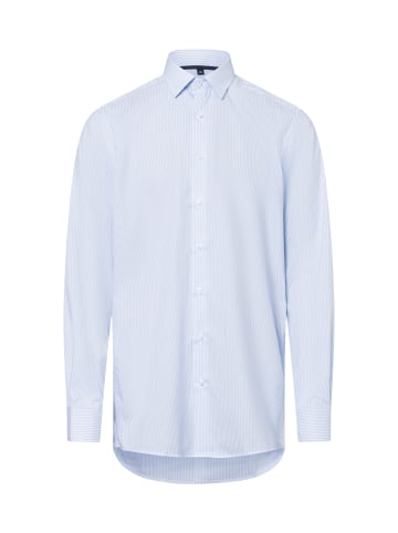 Finshley & Harding Businesshemd Easy Care in hellblau weiß