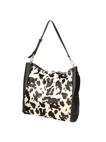 faina Damen Handtasche in Mucca White Black