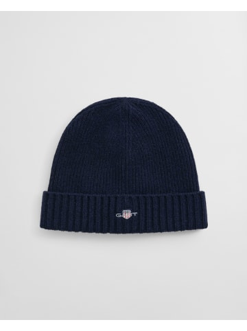 Gant Shield Beanie aus Wolle in Marine