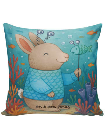 Mr. & Mrs. Panda Dekokissen Sofa Fische Astrologie Design ohne S... in Weiß