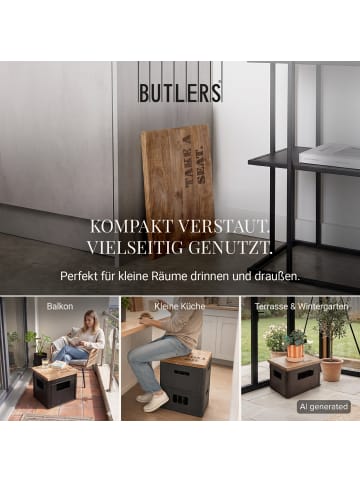 Butlers Butlers Bierkastenauflage TAKE A SEAT in Braun