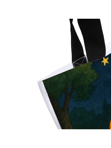 Mr. & Mrs. Panda Stofftasche Fuchs Sterne Design ohne Spruch in Weiß