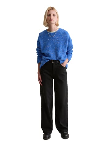 Marc O'Polo DENIM Bouclé-Pullover oversize in Pale Cobalt