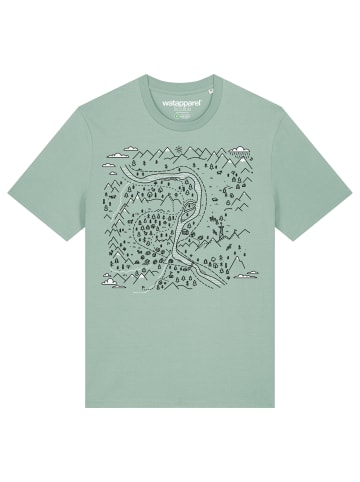 wat? Apparel T-Shirt Landschaft in Aloe