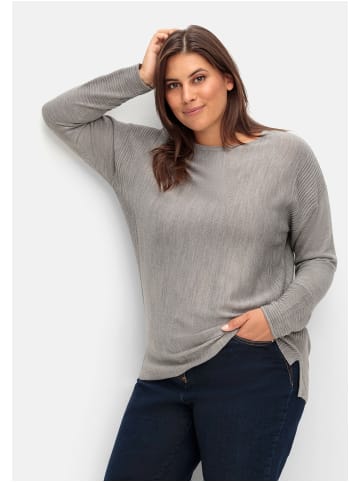 sheego Pullover in grau