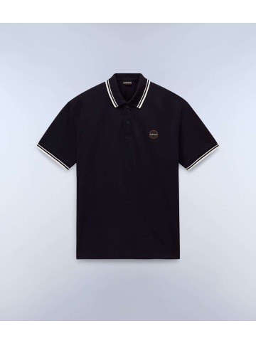 Napapijri Polo "E-Macas Ss 1" in Schwarz