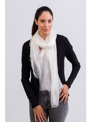 CASH-MERE.CH Bio Schal soft in Weiss