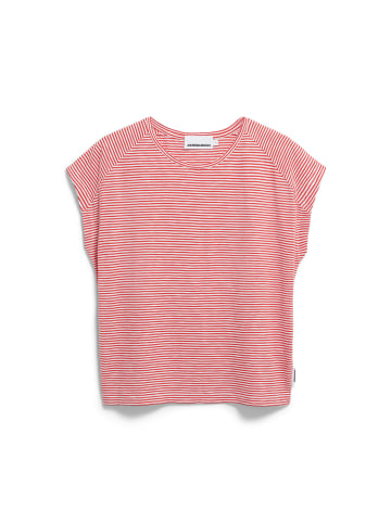 armedangels T-Shirt Oneliaa Lovely Stripes in koralle