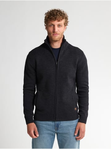 Petrol Industries Strickjacke Sleeping Bear in Schwarz