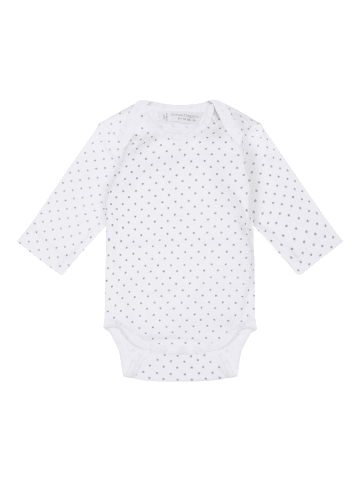 Sense Organics Organic Baby Langarmbody "Yvon" in Weiß-Grau