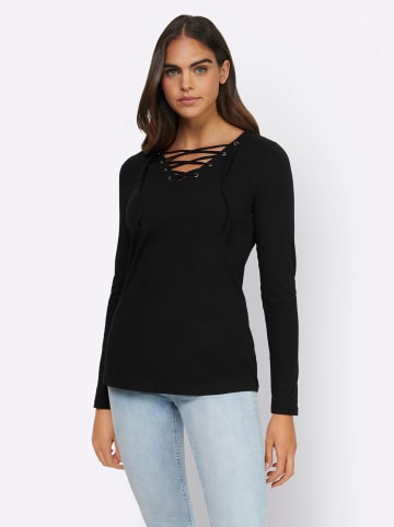 Heine Langarmshirt in schwarz