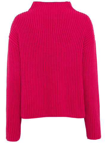 Camel Active Strickpullover mit Turtleneck in Magenta