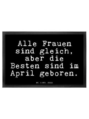 Mr. & Mrs. Panda Filzmatte Alle Frauen sind gleich,... mit Spruch in Schwarz