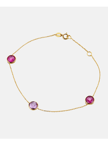 Diamant L'éternel Armband aus 585 Gelbgold mit Rubin