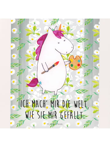 Mr. & Mrs. Panda Laterne Einhorn Künstler mit Spruch in Transparent