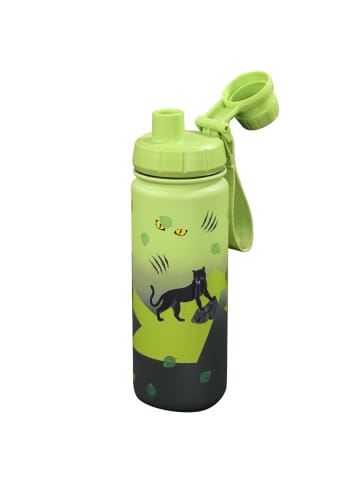 Step by Step Isolierte Edelstahl-Trinkflasche in Black Cat