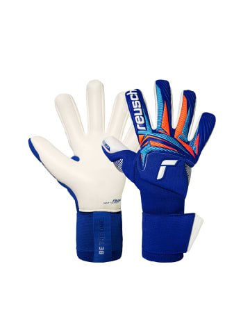 Reusch Torwarthandschuhe Attrakt Gold X NC Gravity in 4126 sharp blu/wht/shock orng