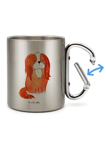 Mr. & Mrs. Panda Trinkbecher Hund Cavalier King Charles Spaniel ... in Silber