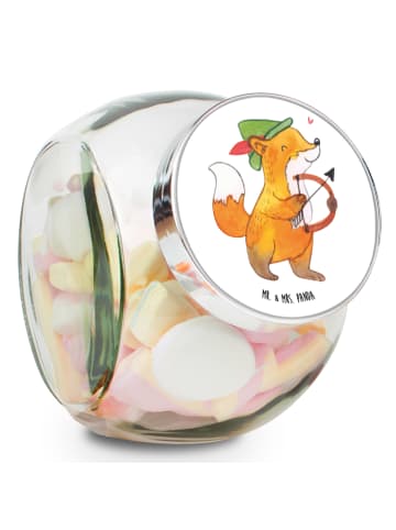 Mr. & Mrs. Panda Süßigkeiten Glas Schütze Astrologie ohne Spruch in Weiß