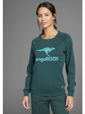 Kangaroos Sweatshirt in dunkel grün
