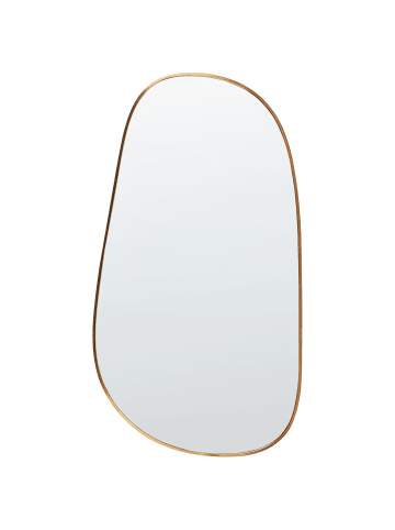 Beliani Wandspiegel VERNAIS in Gold - (W) 57 x (H) 110 x (L) 3 cm