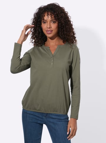 WITT WEIDEN Langarm-Shirt in khaki