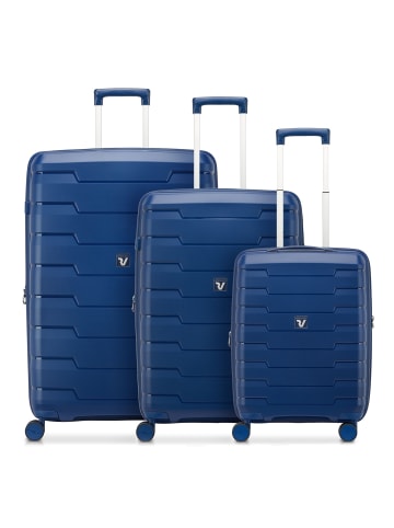 Roncato Skyline 2.0 4 Rollen Kofferset 3-teilig mit Dehnfalte in blue notte