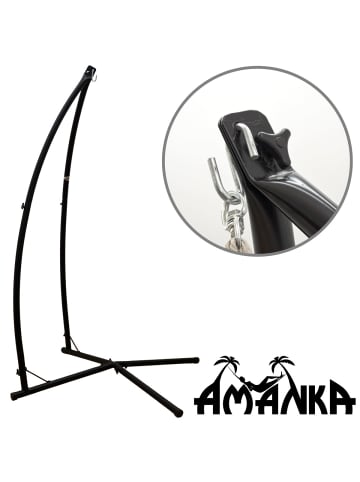 AMANKA Hängestuhlgestell HSG-130 mit Hängesessel AMA-121 Grau grau