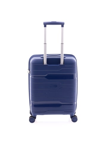 Gladiator 3800 4 Rollen Kabinentrolley 55 cm mit Dehnfalte in dark blue