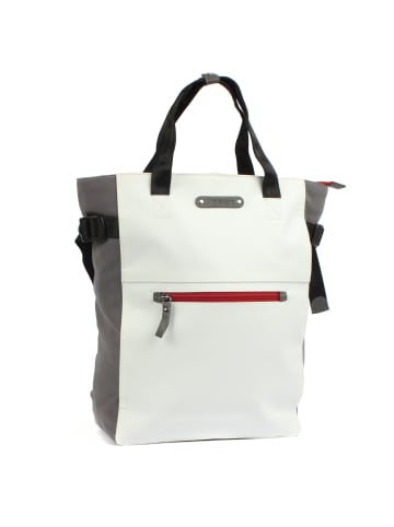 7CLOUDS Shopper-Rucksack Mendo 7.4 in white-grey