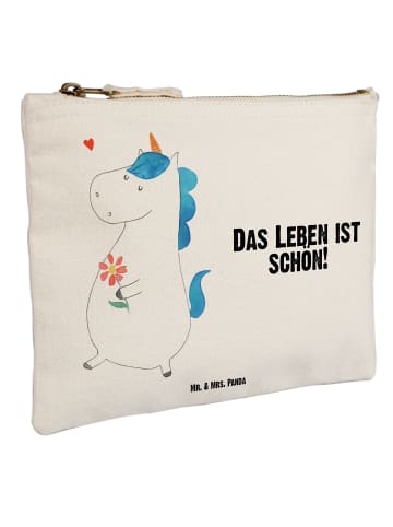 Mr. & Mrs. Panda Stoffbeutel Einhorn Spaziergang mit Spruch in Weiß
