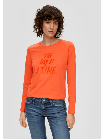 s.Oliver T-Shirt langarm in Orange