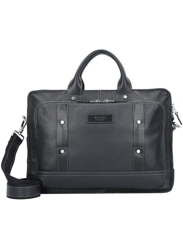 PICARD Urban Aktentasche Leder 39 cm Laptopfach in schwarz