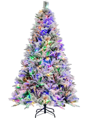 COSTWAY Künstlicher Weihnachtsbaum Beleuchtet in Grün