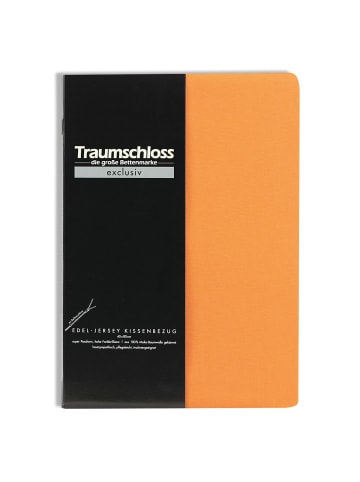 Traumschloss Exclusiv Edel-Jersey Kissenbezug in mandarine