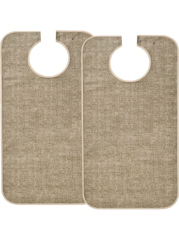 Erwin Müller XXL-Speiseschürze 2er-Pack in beige