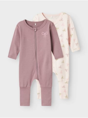 name it 2er Pack Schlafstrampler NBFNIGHTSUIT PINK BOW in barely pink