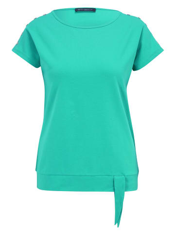 Betty Barclay Basic Shirt mit Schleifenknoten in Simply Green