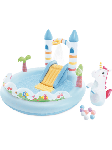 Intex Playcenter Unicorn Castle 196x178x127cm in mehrfarbig
