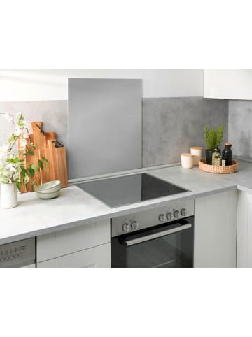 Wenko Glasrückwand Silber 60 x 70 cm in Silber